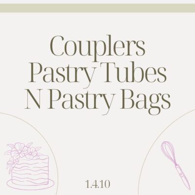 1.4.10 COUPLERS PASTRY TUBES N PASTRY BAGS