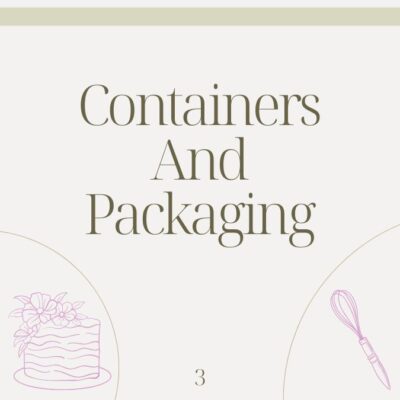 3 CONTAINERS AND PACKAGING