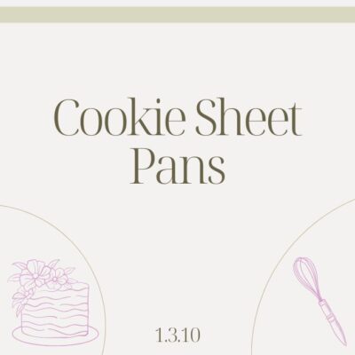 1.3.10 COOKIE SHEET PANS