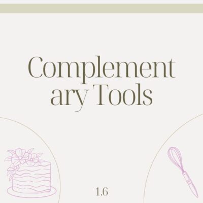 1.6 COMPLEMENTARY TOOLS